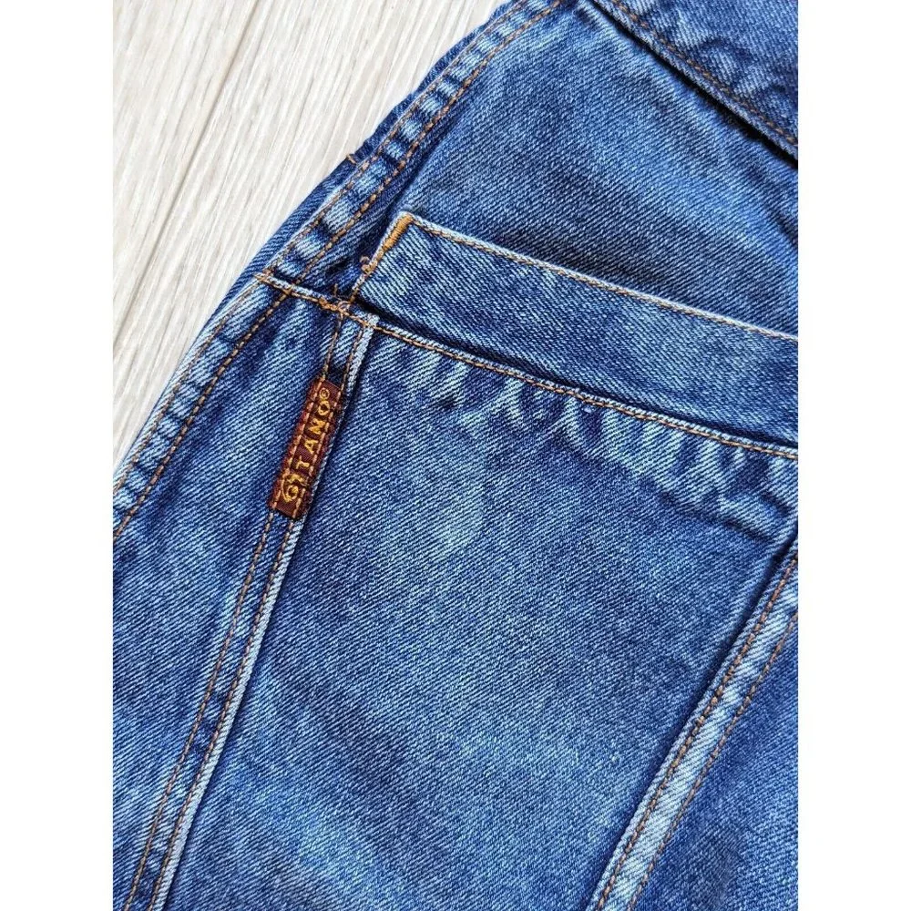 Gitano Vintage 90s Wide Leg Baggy Tapered High Waisted Denim / Size 30x28 - Picture 3 of 6